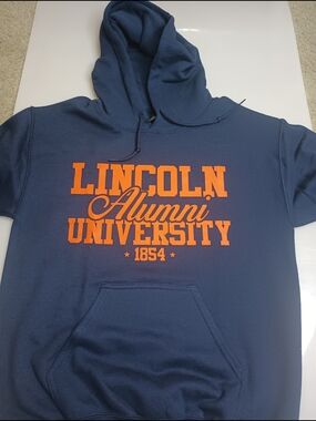 Lincoln University PA Alumni Hoody Navy Gildan Size S